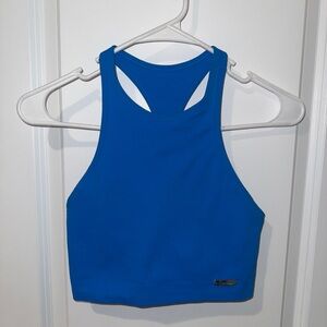 Bombshell Sportswear Blue Racerback Sports Bra